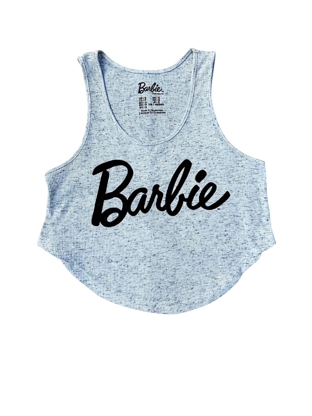 NWOT BARBIE VtgInspired Lightweight Grey S Shirt Tank Top Beach Lounge ⭐️